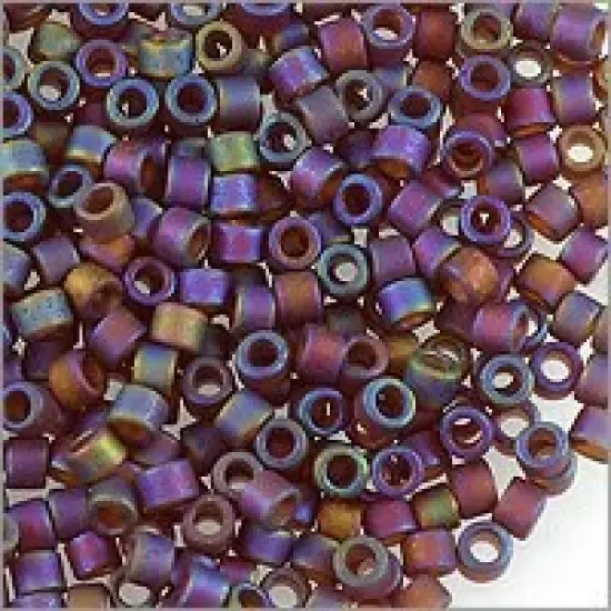 Miyuki Delica Seed Bead 11/0 Matte Transparent Ruby AB {2}