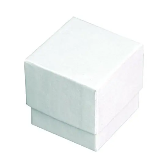 Square Ring Box - White (Case of 100) {1}