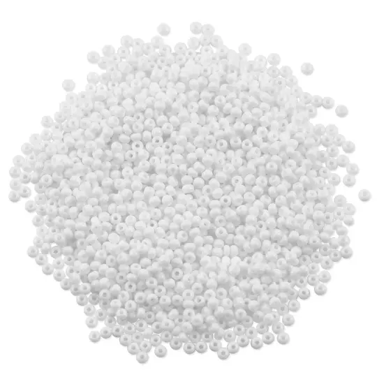 Czech Seed Bead 11/0 (2mm) Beads Opaque White Beads {1}
