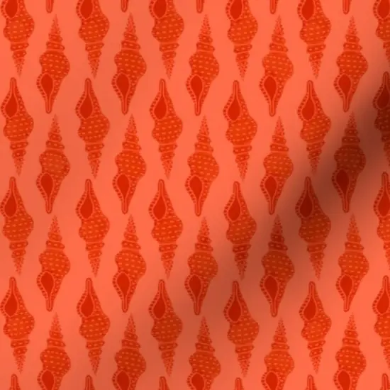 Various Fabrics by the Yard or Fat Quarter Shells Under The Sea Coastal Beach Ocean Snail Marine Life Custom Printed Fabric by Spoonflower {7}