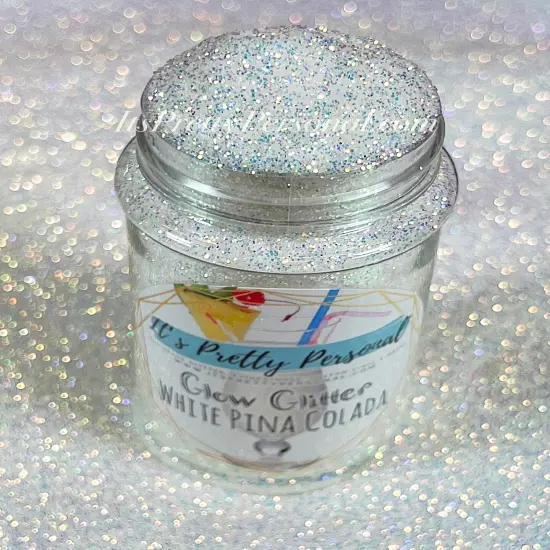 &ldquo;White Pina Colada"- GLOW Illumination Glitter Mix {2}