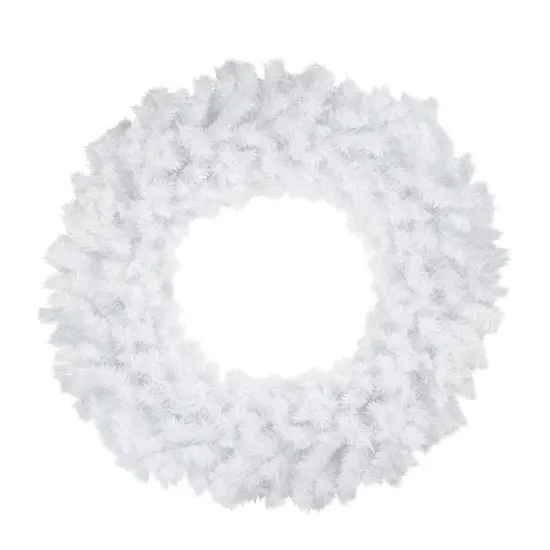 Northlight Icy White Spruce Artificial Christmas Wreath - 48" - Unlit {1}