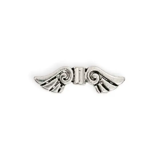 Angel Wing Pewter Bead 26x8mm (Package of 10) {1}
