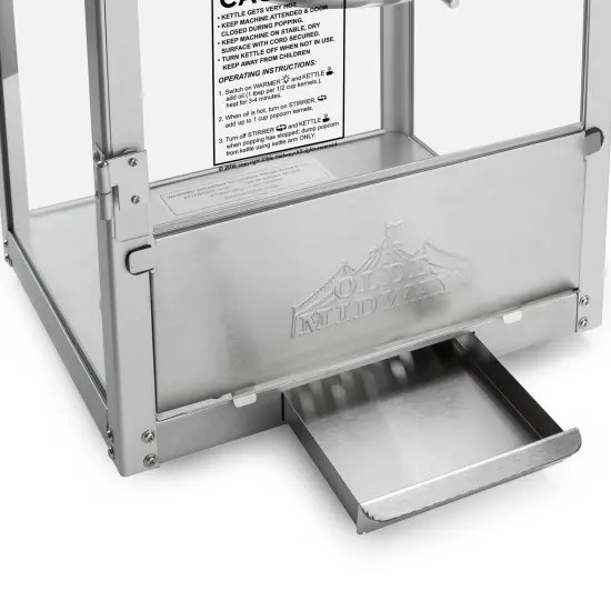 Olde Midway Bar Style Popcorn Machine Maker Popper with 6-Ounce Kettle {6}
