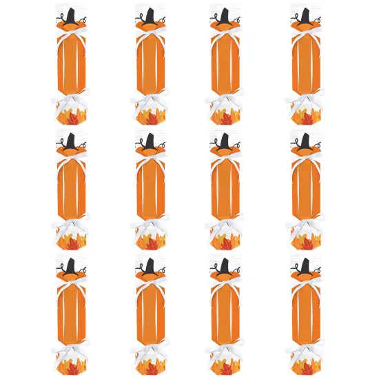 Big Dot of Happiness Fall Pumpkin - No Snap Halloween or Thanksgiving Party Table Favors - DIY Cracker Boxes - Set of 12 {6}