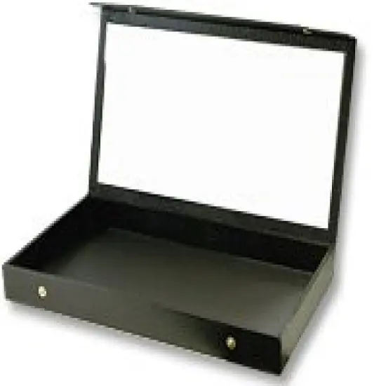 Acrylic Lid Jewelry Case with Snaps Standard Size 1.5"H {2}
