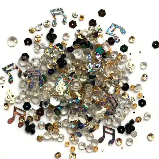 Buttons Galore Sparkletz DIY Craft Embellishments 30 Grams - 3 Packs of Concerto {1}