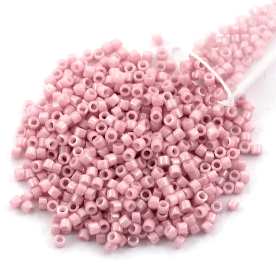 Miyuki Delica Seed Bead 11/0 Pearl Light Lilac White Glazed Luster Opaque {1}