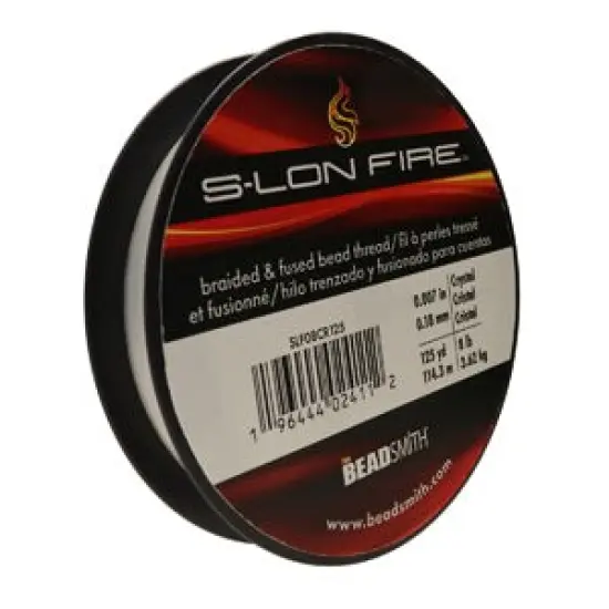 S-Lon Fire Beading Thread 8lb Crystal 125 Yards {4}