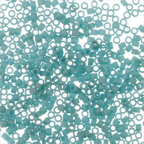 Miyuki Delica Seed Bead 11/0 Matte Opaque Glazed Luster Light Turquoise {5}