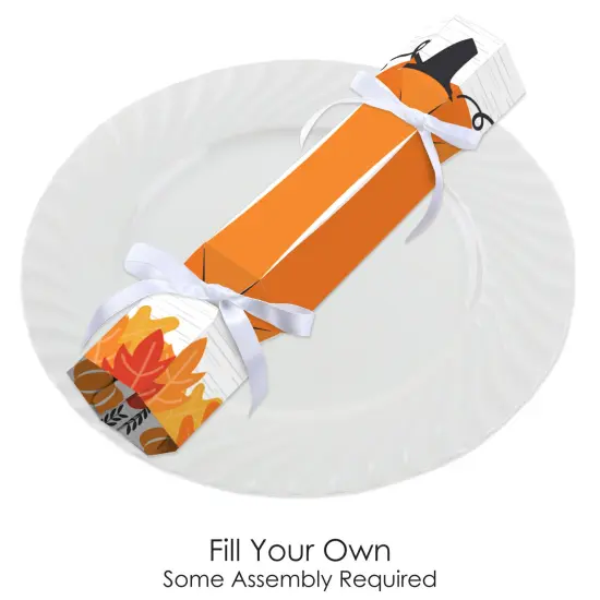 Big Dot of Happiness Fall Pumpkin - No Snap Halloween or Thanksgiving Party Table Favors - DIY Cracker Boxes - Set of 12 {3}