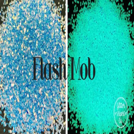 Polyester Glitter - Flash Mob - Glow in the Dark by Glitter Heart Co.&trade; {3}