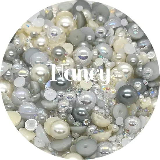 Flatback Pearl & Rhinestone Mix - Nancy by Glitter Heart Co.&trade; {1}