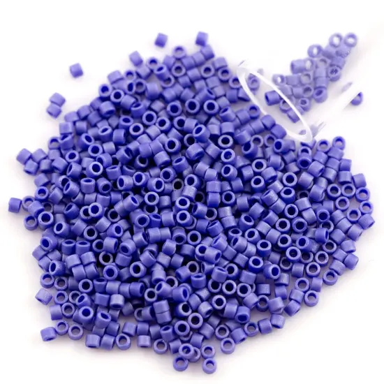 Miyuki Delica Seed Bead 11/0 Matte Opaque Cobalt Luster {1}