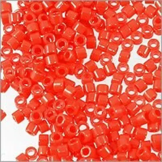 Miyuki Delica Seed Bead 11/0 Opaque Tomato Red {2}