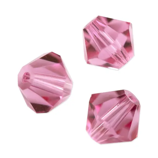 Preciosa Crystal Bicone Bead 6mm Rose (Package of 40) {1}
