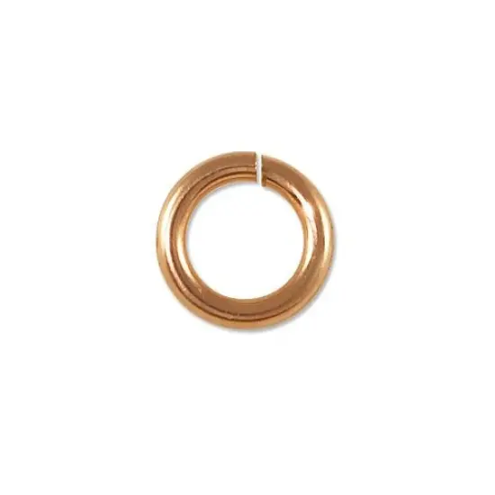 JewelrySupply Twist & Lock Jump Ring 5.8mm Rose Gold Filled {1}