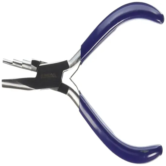 EuroTool Concave and Round Nose 3-Step Wire Looping Jewelry Pliers | PLR-748.00 {1}