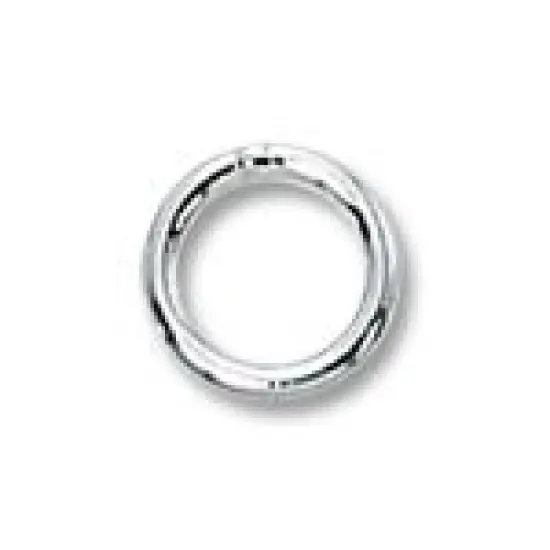 JewelrySupply Jump Ring Round Closed 6mm Sterling Silver (1-Pc) {1}