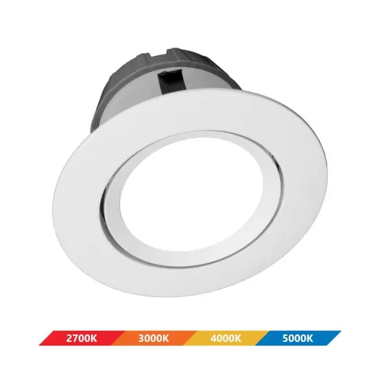 DCG Series 4 in. White Gimbal LED Recessed Downlight, 5000K Natural Light {4}