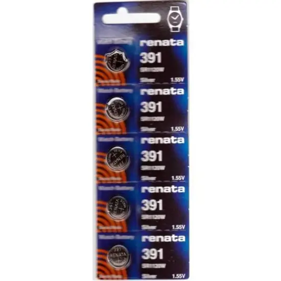 #391 Renata Watch Batteries 5Pcs {1}