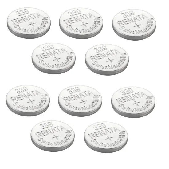 Renata 10 x 339 Or SR614SW Watch Battery Swiss Made Silver Oxide 1.5 V {1}