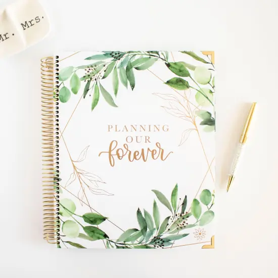 bloom daily planners Wedding Planner & Calendar, 9" x 11", Planning Our Forever {1}