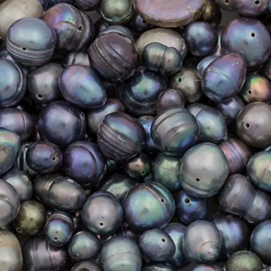 JewelrySupply Quarter Pound of Freshwater Pearls Mix Black and Grey (1/4 Pound) {1}