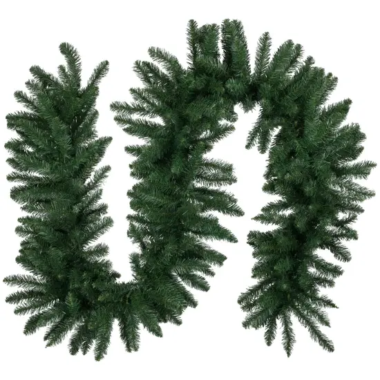 Northlight Buffalo Fir Artificial Christmas Garland - 9' x 16" - Unlit Green {1}