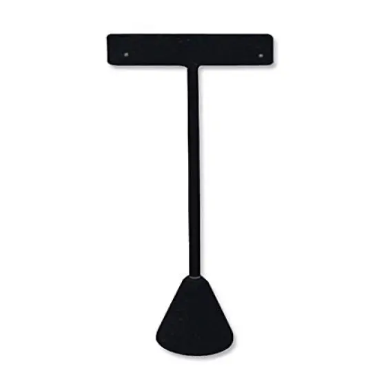 Earring T Bar 5-3/4" Black {1}