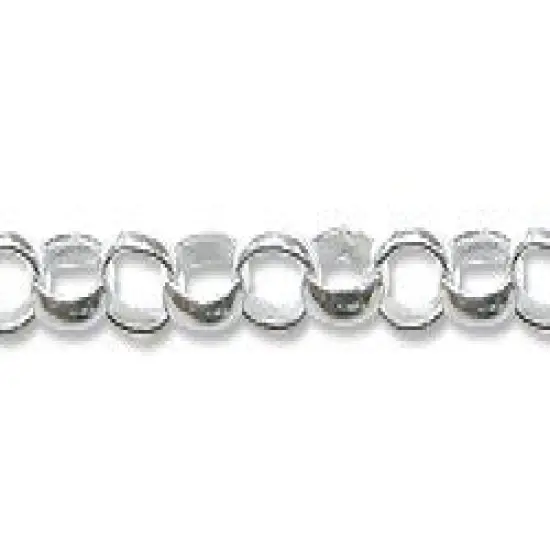 Rolo Link Chain 2.4mm Sterling Silver (Priced per Foot) - {1}