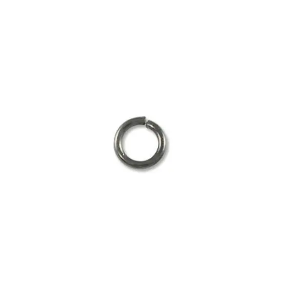 JewelrySupply Jump Ring - Open 4mm Gun Metal Plated (100-Pcs) {1}