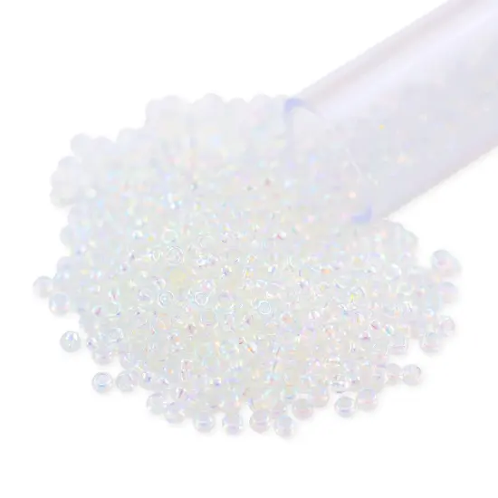 Miyuki Round Rocaille Seed Bead 15/0 Transparent Rainbow Crystal {1}