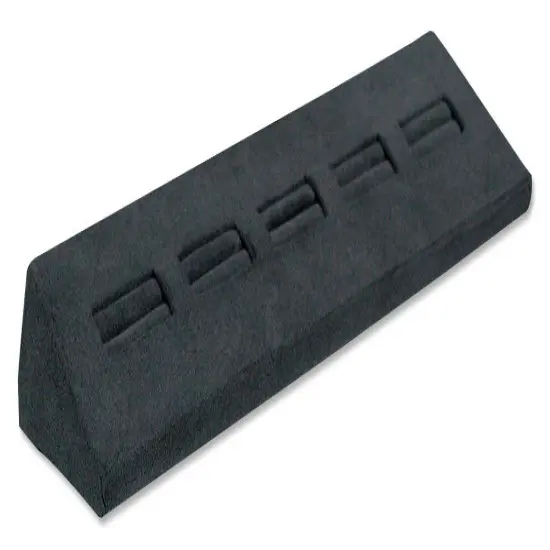 Black Ring Jewelry Display Stand - 5 Rings {1}