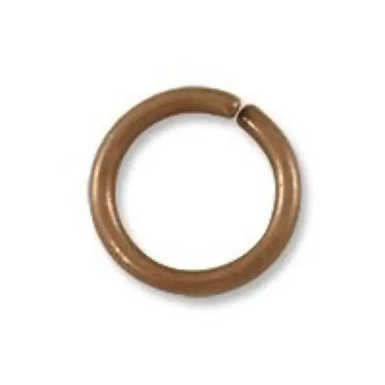 JewelrySupply Jump Ring - Open 8mm Antique Copper Plated (50-Pcs) {1}