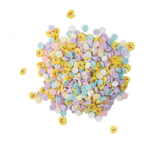 Buttons Galore Sprinkletz Embellishments for Crafts, Tiny Polymer Clay Shapes & Unique Designs - Easter Mix- 3 Pack {3}