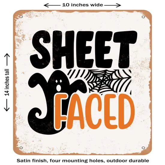 DECORATIVE METAL SIGN - Sheet Faced- Vintage Rusty Look {1}