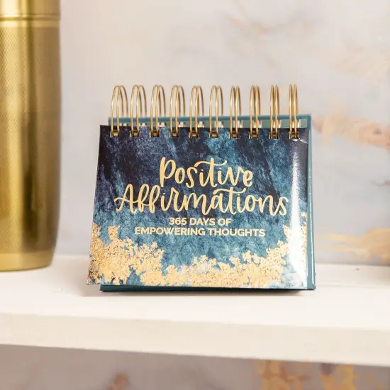 bloom daily planners Inspirational Perpetual Desk Easel, Positive Affirmations {4}