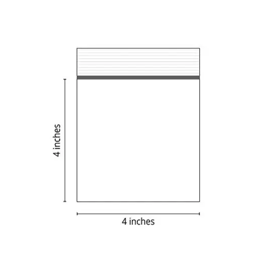 Clear Plastic Reclosable 4mil Zipper Bags 4x4 (Package of 100) {3}