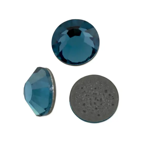 Preciosa Crystal VIVA12 Hotfix Rhinestone 4.7mm (SS20) Indicolite (Package of 50) {1}