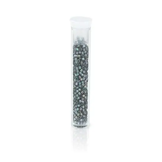 Miyuki Delica Seed Bead 11/0 Transparent Grey AB {4}