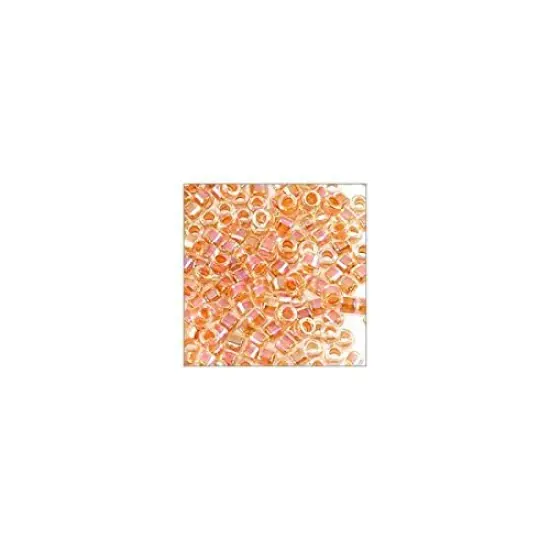 Miyuki Delica Seed Bead 11/0 Transparent Peach AB {2}