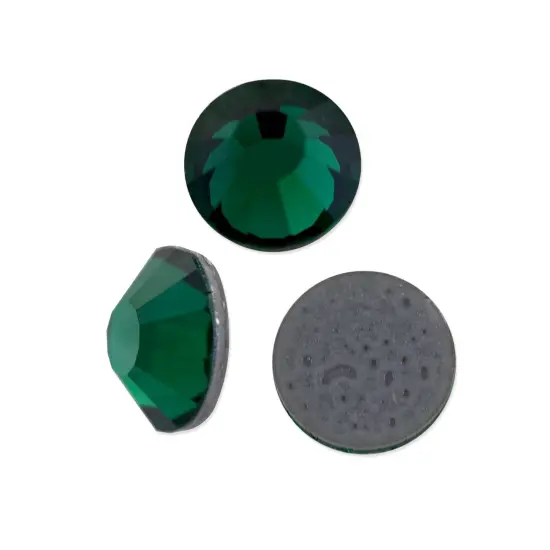 Preciosa Crystal VIVA12 Hotfix Rhinestone 4mm (SS16) Emerald (Package of 50) {1}