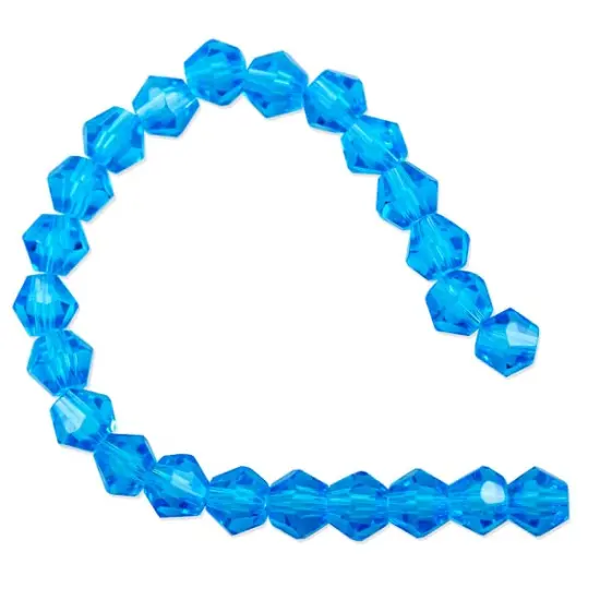 Valued Faceted Bicone 6mm Crystal Beads Emerald {3}