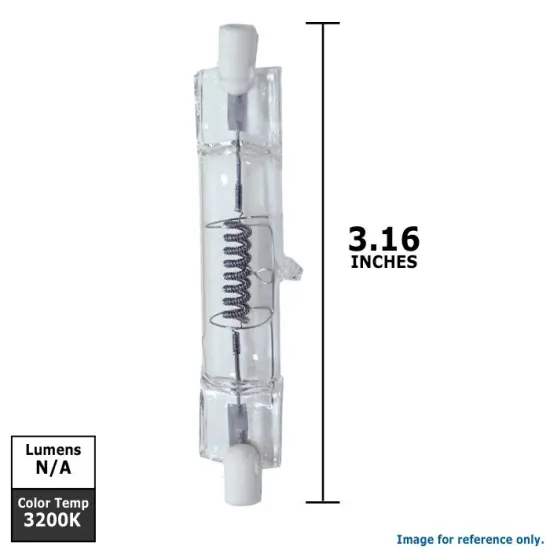 USHIO 1000471 - FAD FAD, JPD120V-650WC 650w 80mm Long R7s Double Ended Stage Bulb {2}