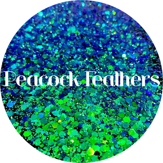 Polyester Glitter - Peacock Feathers by Glitter Heart Co.&trade; {1}
