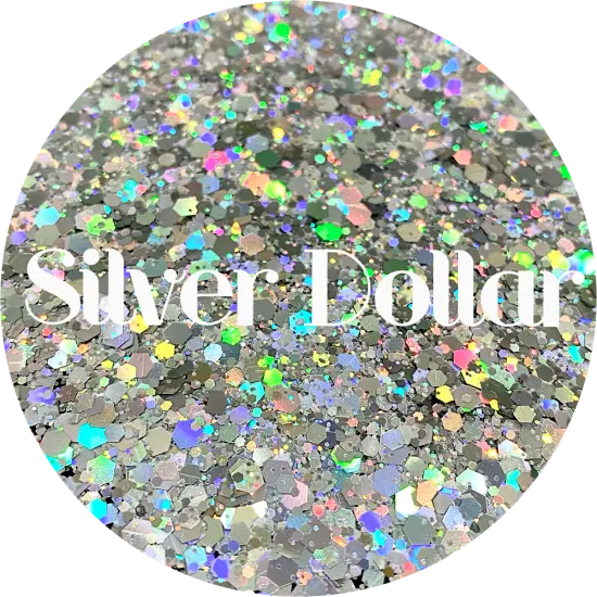 Polyester Glitter - Silver Dollar by Glitter Heart Co.&trade; {1}
