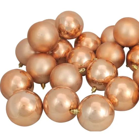 Northlight Shatterproof 2-Finish Christmas Ball Ornaments - 2.5" (60mm) - Almond Brown - 60ct {3}