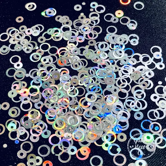 Polyester Glitter - Hoops Glitter Shape by Glitter Heart Co.&trade; {3}