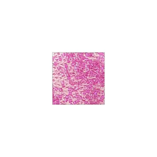 Miyuki Delica Seed Bead 11/0 Transparent Raspberry AB {2}